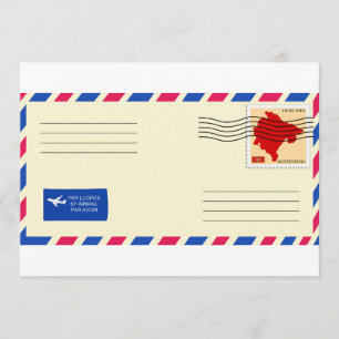 Airmail Envelope Invitations