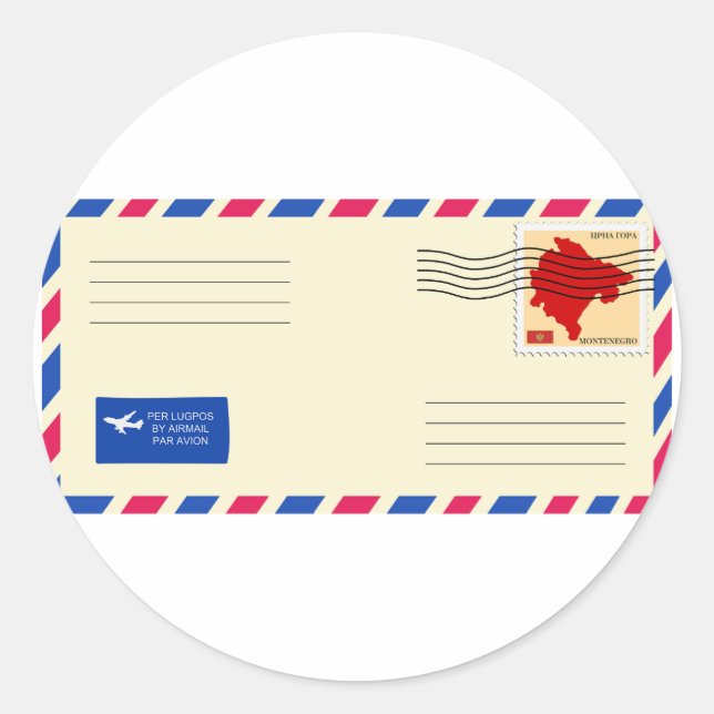 Airmail Envelope Stickers (Front)