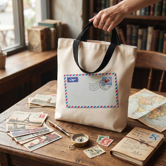 Airmail Envelope Tote Bag