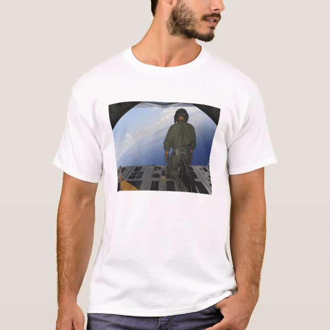 Airman observes the waters of the Gulf of Mexic T-Shirt (Front)