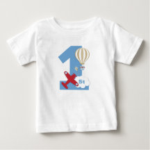 Airplane 1st birthday shirt