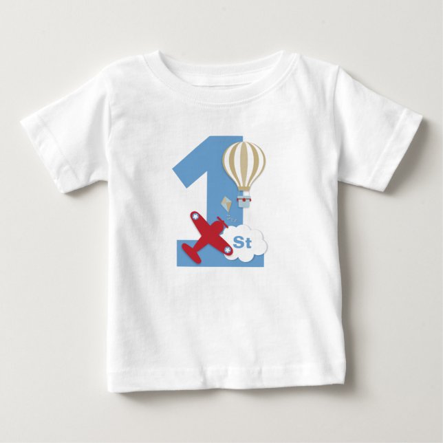 Airplane 1st birthday shirt (Front)