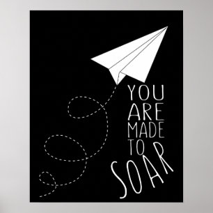 airplane aeroplane inspirational poster art print