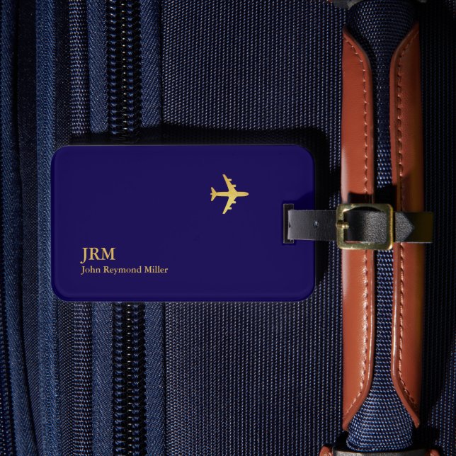Airplane Airline Aviation Pilot Travel Luggage Tag (Front Insitu 4)