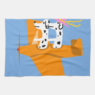 Airplane and Dalmatians Kitchen Towel