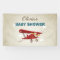 Airplane Baby shower Banner Travel Adventure Boy