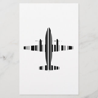 AIRPLANE BAR CODE Jetstream Barcode Pattern Design