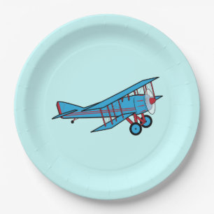 Airplane: Biplane Paper Plate