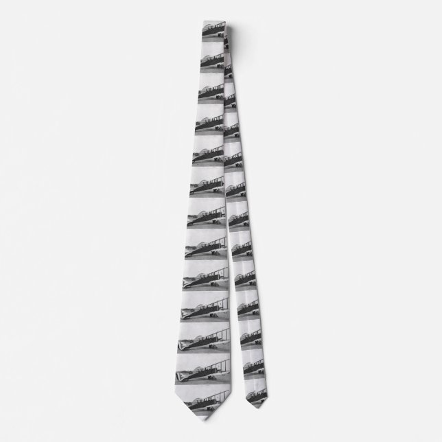 Airplane biplane pilot aeronautics tie (Front)