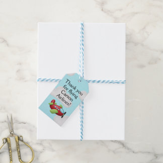 Airplane Birthday or Baby Shower Favour Tags