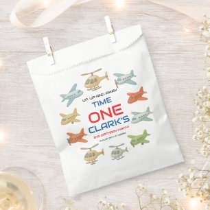 Airplane Boy 1st Birthday   Fun Sky Theme Party Favour Bag