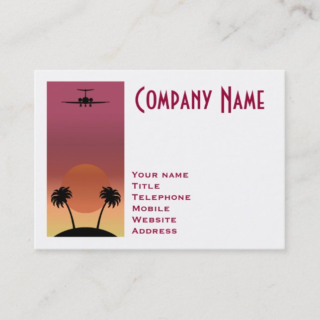 Airplane Business Card (Front)