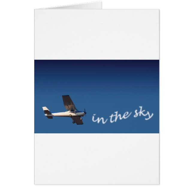 Airplane card (Front)