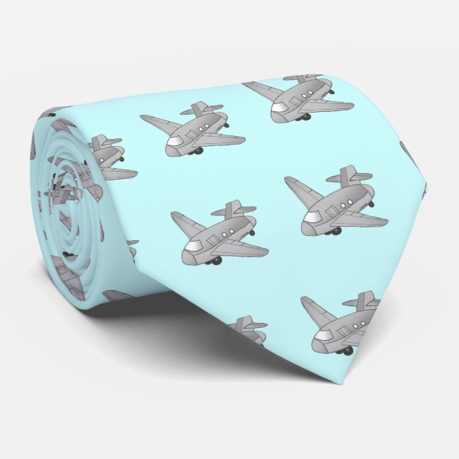 Airplane Cargo Plane Tie (Rolled)