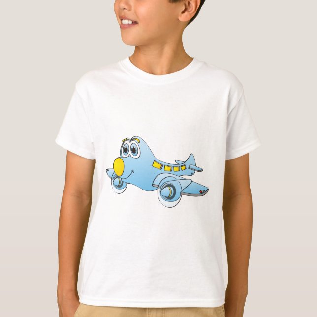 Airplane Cartoon T-Shirt (Front)