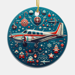 Airplane Christmas Ornament
