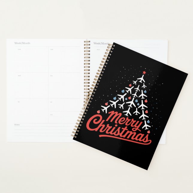 Airplane Christmas Tree Pilot Planner (Display)