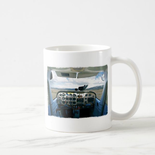 Airplane Cockpit Coffee Mug (Right)