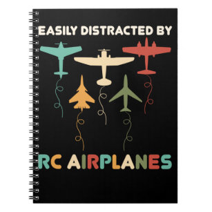 Airplane Collector RC Plane Pilot Aircraft Notebook