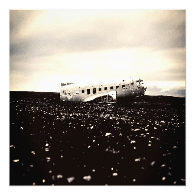 Airplane Crash Photo Print (Front)