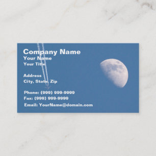 Airplane Crossing the Sky Business Card