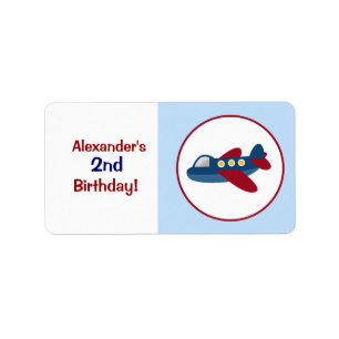 Airplane Custom Baking Labels or Stickers
