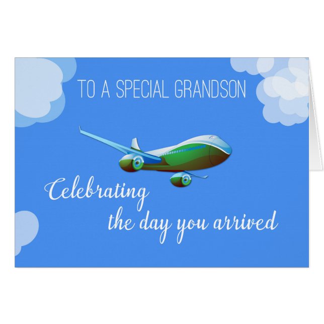 Airplane Day Adoption Green Airplane (Front Horizontal)