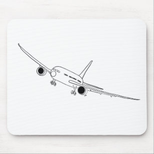 Airplane design mouse pad