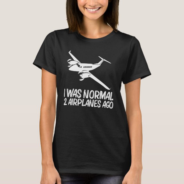 Airplane Designs For Men Women Cool Pilot Plane Fl T-Shirt (Front)