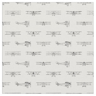 Airplane Diagrams Pattern Vintage Planes Aircraft Fabric