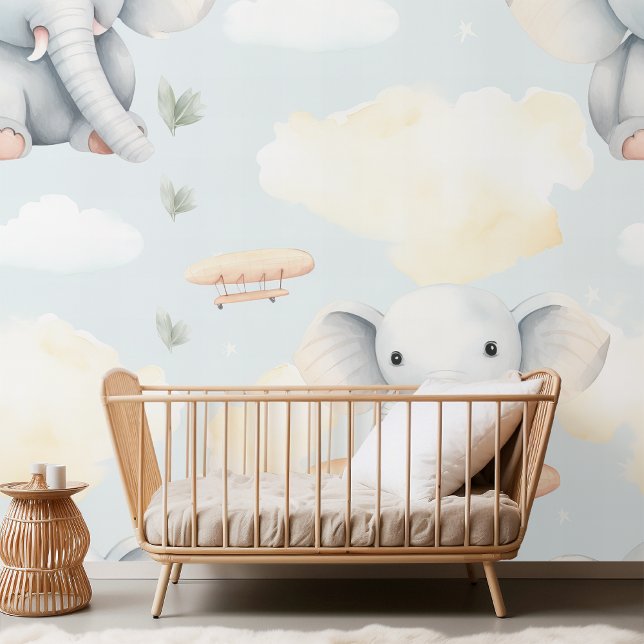 Airplane Elephant Watercolor Wallpaper (Creator Uploaded)