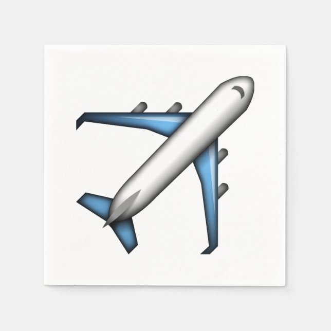 Airplane - Emoji Napkin (Front)
