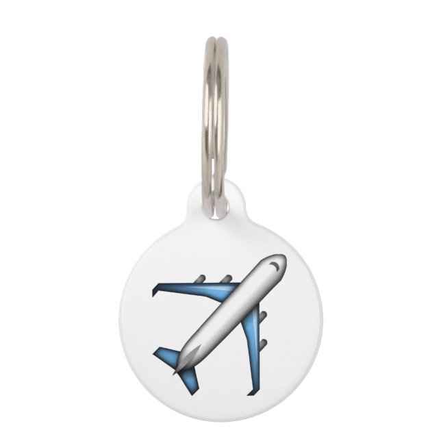 Airplane - Emoji Pet Tag (Back)