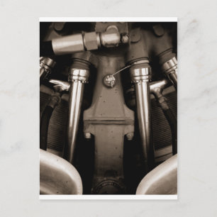 Airplane engine postcard