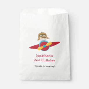 Airplane Favour Bags with Pilot Personalized