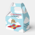 Airplane Favour Boxes Pilot (Blue & Red)