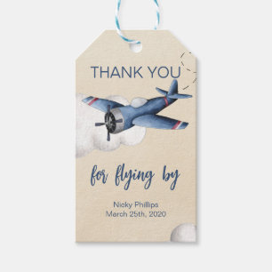 Airplane Favour Tags for Birthday Party 