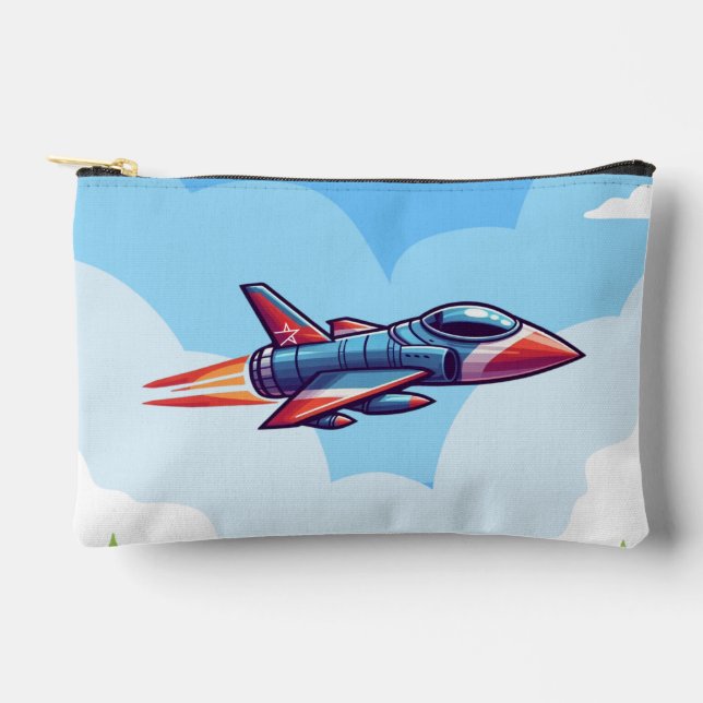 airplane/fighter jet accessory pouch (Front)
