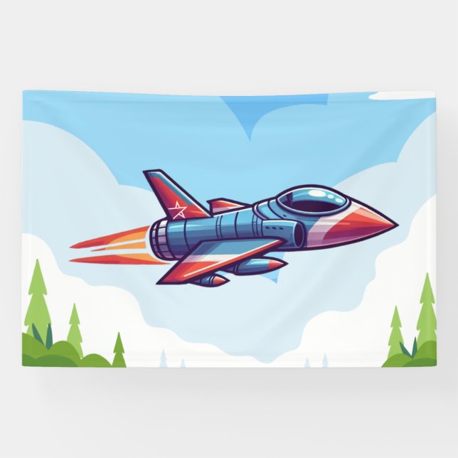 airplane/fighter jet banner (Horizontal)