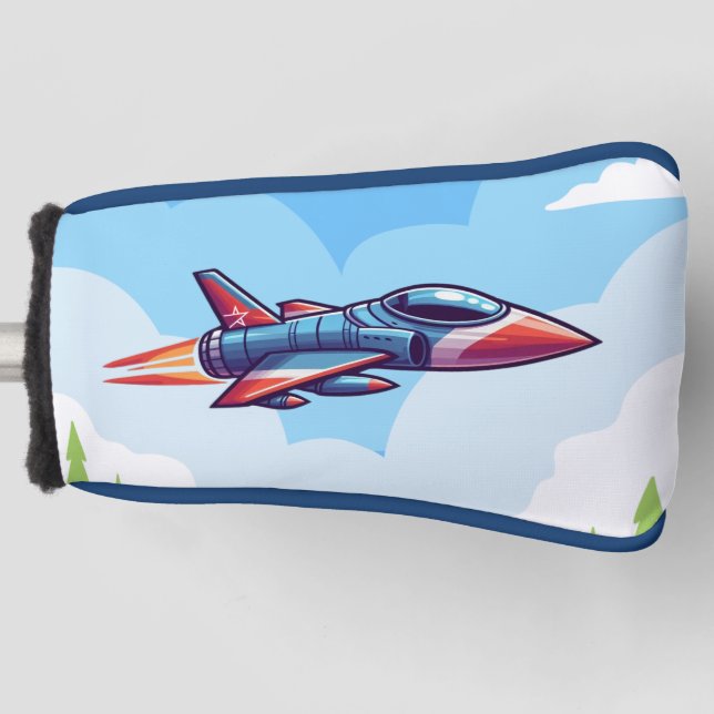 airplane/fighter jet golf head cover (Front)