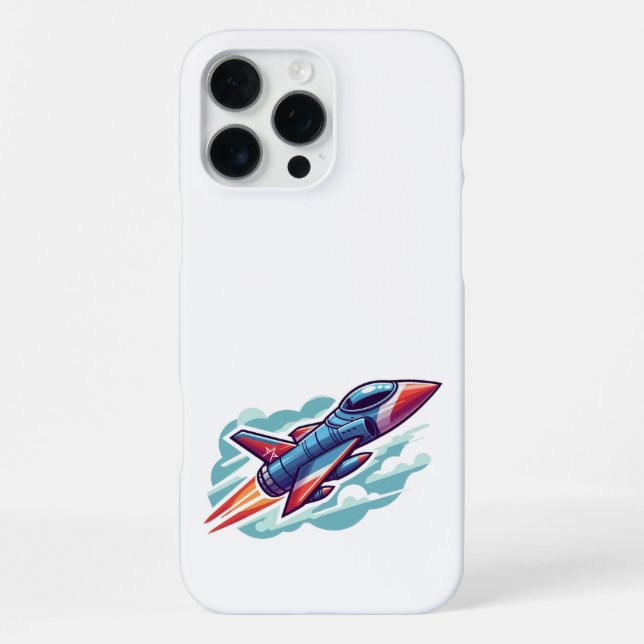 airplane/fighter jet iPhone case (Back)