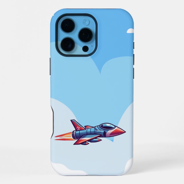 airplane/fighter jet iPhone case (Back)