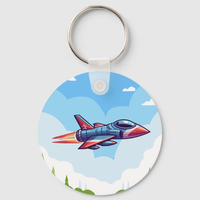 airplane/fighter jet keychain (Front)