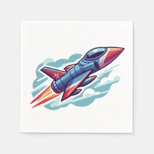 airplane/fighter jet napkin