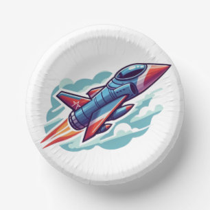 airplane/fighter jet paper plate
