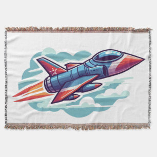 airplane/fighter jet throw blanket