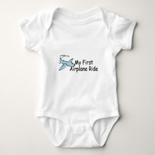 Airplane First Airplane Ride Baby Bodysuit