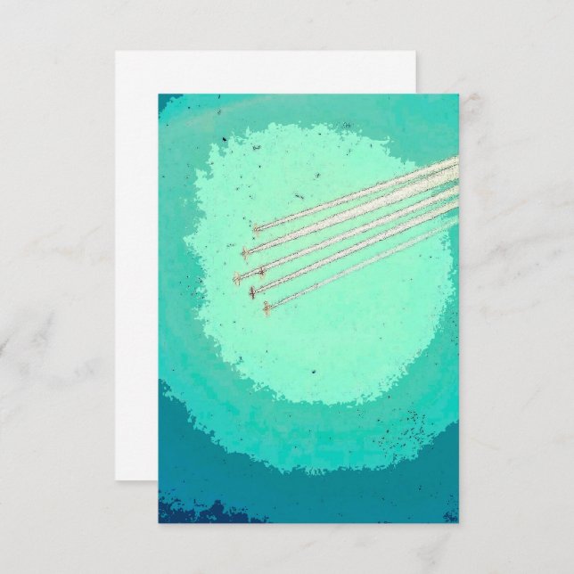 Airplane Flight  Announcement (Front/Back)