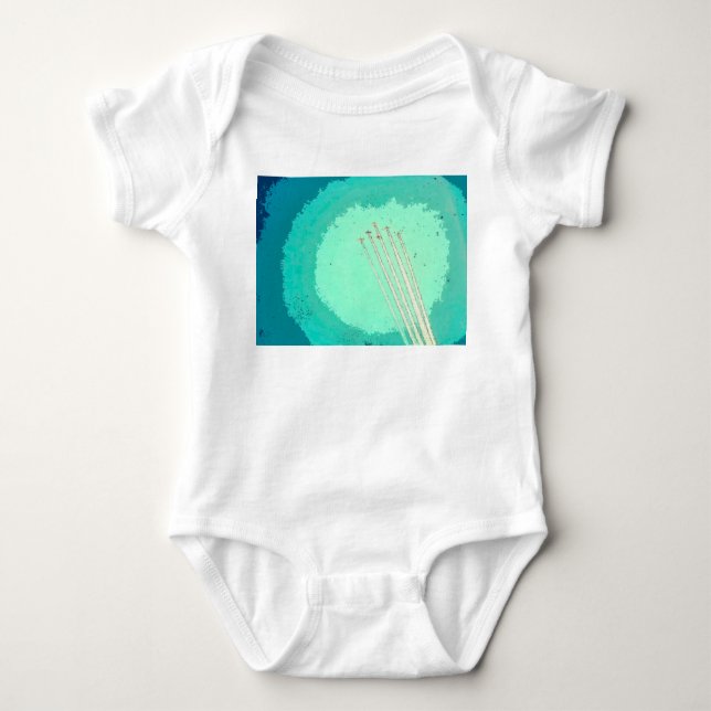 Airplane Flight  Baby Bodysuit (Front)