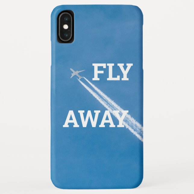 Airplane fly in the blue sky Case-Mate iPhone case (Back)